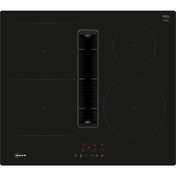 NEFF Plita incorporabila cu inductie Neff V56NBS1L0 N 50 si sistem de vetilatie integrat, 4 zone de gatit, 60 cm, TouchControl, Negru