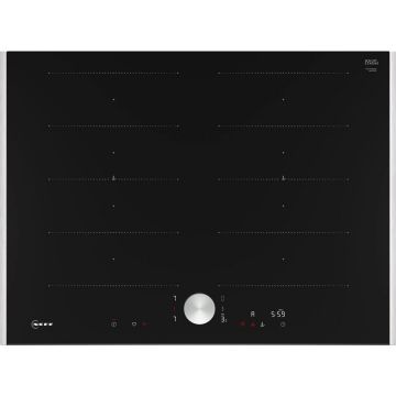 NEFF Plita inductie vitroceramica incorporabila Neff T67TTX4L0 N 90,70 cm, 4 zone gatit, Negru-Otel inoxidabil