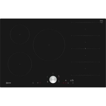 NEFF Plita inductie vitroceramica incorporabila Neff T68FTV4L0 N 90, 5 zone gatit, 80 cm, Negru