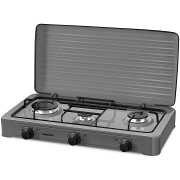 NobeLTek Plita exterior NobeLTek NLT PE3GS, gaz, 3 arzatoare, gri