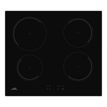 Plita cu inductie ETA 579090000, 4 zone de gatit, Booster, 7.2 kW, 59 x 52 cm, negru