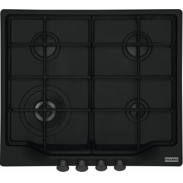 Plita gaz incorporabila Franke Country FCH 604 3G TC MB C cu 4 arzatoare  arzator tripla coroana  gratare fonta  Matte Black