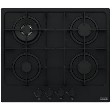 Plita gaz incorporabila Franke Maris 600 FHMA 604 3G DC MB C cu 4 arzatoare  60cm  gratare fonta  Matte Black