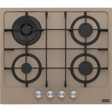 Plita gaz incorporabila Franke Maris 600 FHMA 604 3G DC OY C cu 4 arzatoare  60cm  gratare fonta  Oyster