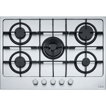 Plita gaz incorporabila Franke Maris 750 FHMA 755 4G DC XS C cu 5 arzatoare  75cm  gratare fonta  Inox
