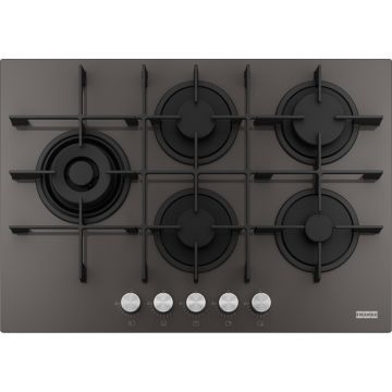 Plita gaz incorporabila Franke Maris FHMA 755 4G DCL SG C  cu 5 arzatoare  gratare fonta  73cm  Slate Grey