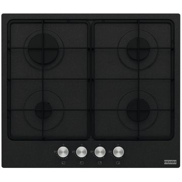 Plita gaz incorporabila Franke Smart 600 FHSM 604 4G ON E cu 4 arzatoare  60cm  Nero