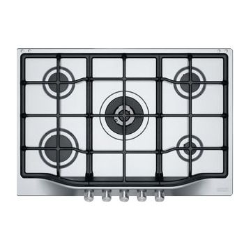 Plita gaz incorporabila Franke Trend Line 750 FHTL 755 4G TC XS C  5 arzatoare  75cm  gratare fonta  Inox Satinat