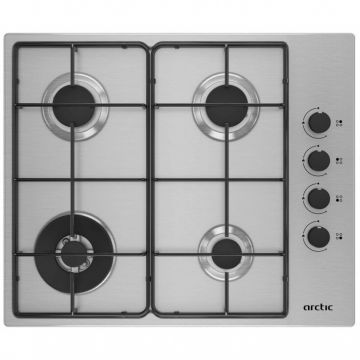 Plita Incorporabila ARGW64123SX Gaz 4 Arzatoare Aprindere Electrica Arzator Wok Inox