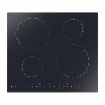 Plita incorporabila Candy CIB640DV3PM, Inductie, 4 zone de gatit, Touch control, 60 cm (Negru)
