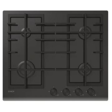 Plita incorporabila CANDY CVFG6PB, Gaz, 4 zone, Grilaje fonta, Conectare hOn Sticla Securizata (Negru)