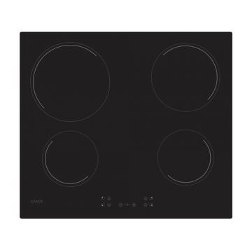 Plita incorporabila CANDY Idea CH64CCB/4U2, Vitroceramica, 4 zone de gatit, 6500 W, Control touch (Negru)