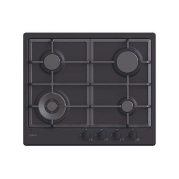 Plita incorporabila CANDY Idea CHG6BFB4WB, Gaz, 4 arzatoare, 7200 W, Grilaje din fonta (Negru)