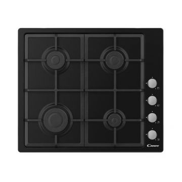 Plita incorporabila CANDY Idea CHG6LB, Gaz, 4 zone de gatit, 7750 W, Grilaj din fonta (Negru)