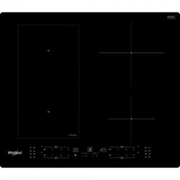 Plita incorporabila cu inductie Whirlpool WLB8160NE, 4 zone de gatit, 6th Sense, Timer, Flexible Zone, 60 cm (Negru)