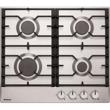 Plita incorporabila HANSA BHGI61039, Gaz, 4 arzatoare, Inox