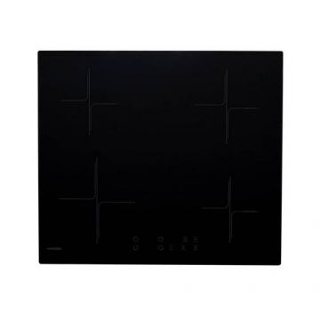 Plita Incorporabila NobeLTek BI NHI-85604B, Inductie, 60cm, Comenzi Frontale Touch, 4 Arzatoare, Timer, 9 Trepte de Putere, Sticla (Negru)