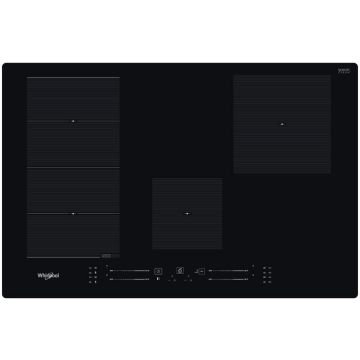 Plita Incorporabila pe Inductie WFS3977NE 4 Zone de Gatit FlexiCook Panou Frontal 75CM Negru