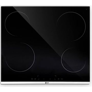 Plita incorporabila vitroceramica LDK 4VBK, 4 zone de gatit, Control Touch, Timer, Blocare acces, 60 cm (Negru)