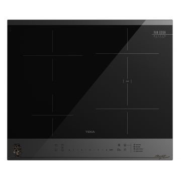 Plita inductie incorporabila Teka IBF 64-VGogh FXT BV 60 cm  4 zone  cristal gri inchis & negru  editie speciala Van Gogh