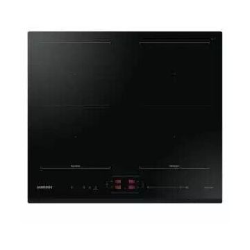 Samsung Plita cu inducție încorporată Samsung NZ64B5066GK/U2, 4 arzatoare, 7,4 kW, zonă Dual Flex, nivele de temperatură 15 + Boost, WIFI, Negru