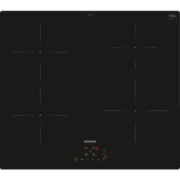 SIEMENS Plita cu inductie Siemens EU611BEB6E iQ100, powerBoost, Functia QuickStart, 60 cm, negru