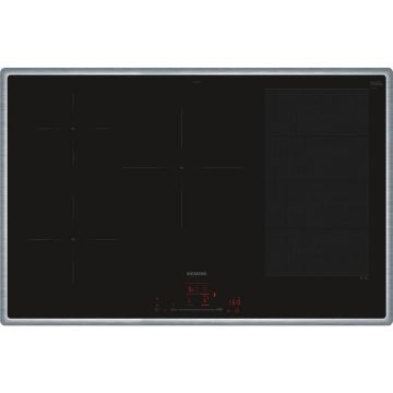 SIEMENS Plita cu inductie Siemens EX845HVC1E iQ700, varioInduction, touchSlider, HomeConnect, Intelligente flexZone, powerBoost, 80 cm