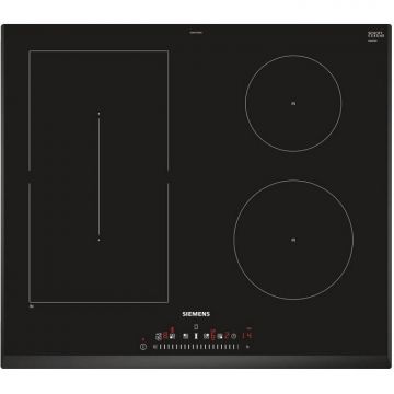 SIEMENS Plita cu inductie Siemens iQ500 ED651FSB5E, incorporabila, 6900 w,cu 4 zone de gatire, 60 cm, Negru