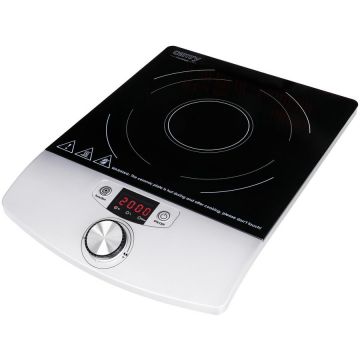 ADLER Plita cu inductie Camry CR 6515, 2000 W, Putere si temperatura reglabile, Negru-argintiu