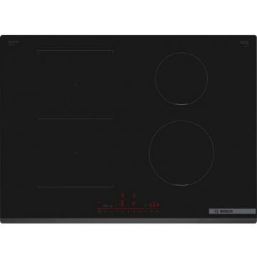 BOSCH Plita cu Inductie Bosch Serie 6 PVS731HB1E, 71 cm, 4 Zone CombiZone, TouchSlider, PowerBoost, Home Connect, Negru