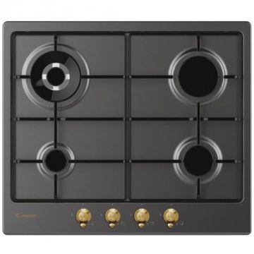 CANDY Plita incorporabila Candy CHW6BR4WGTGH, Gaz, 4 arzatoare, 60 cm, Antracit