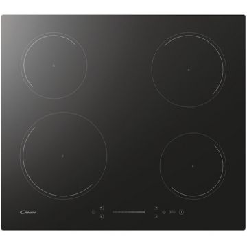 CANDY Plita incorporabila Candy CI642SCBB, vitroceramica, 8100 W, 4 zone de gatit, Control tactil, 9 niveluri de putere, 60 cm, Negru