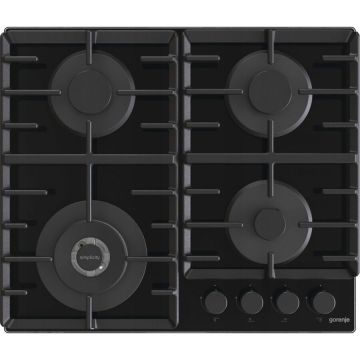 Gorenje Plita pe gaz incorporabila Gorenje GTW642SYB, 4 arzatoare, 60 cm, Negru