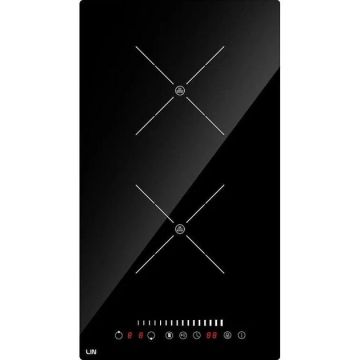 LIN Plita cu inductie incorporabila LI-A23511, 2 arzatoare, 3500 W, Negru