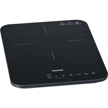 SEVERIN Plita cu inductie Severin KP 1032, ceramica de sticla mata, 2000 W, 1 arzator, Negru