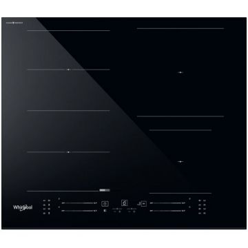 Whirlpool Plita incorporabila Whirlpool WF S5060 CPBF, Inductie, 4 zone de gatit, ChefControl, FlexiSide, 60 cm, Negru