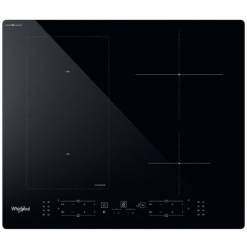 Whirlpool Plita incorporabila Whirlpool WL B4060 CPNE, Inductie, 4 zone de gatit, Tehnologia Al 6-lea Simt, CleanProtect, FlexiCook, Power Management, Child Lock, Booster, 60 cm, negru